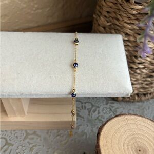 18K Real Gold Bracelet 7.5”